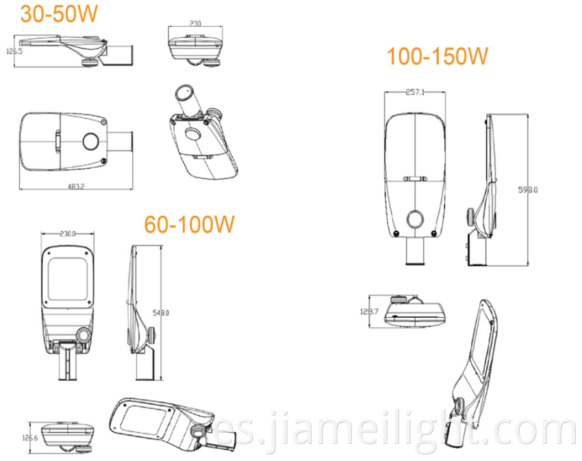 Casting LED street light2